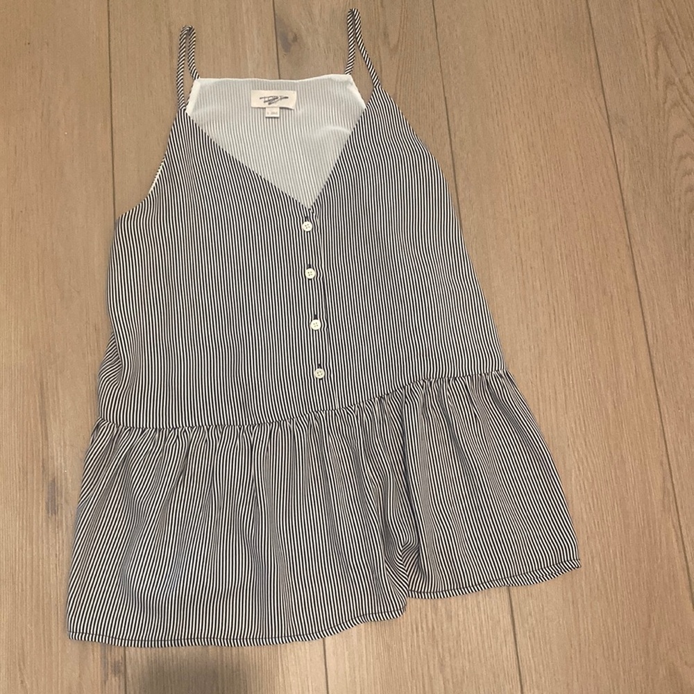 Loft Tank - Black & White Thin Strip